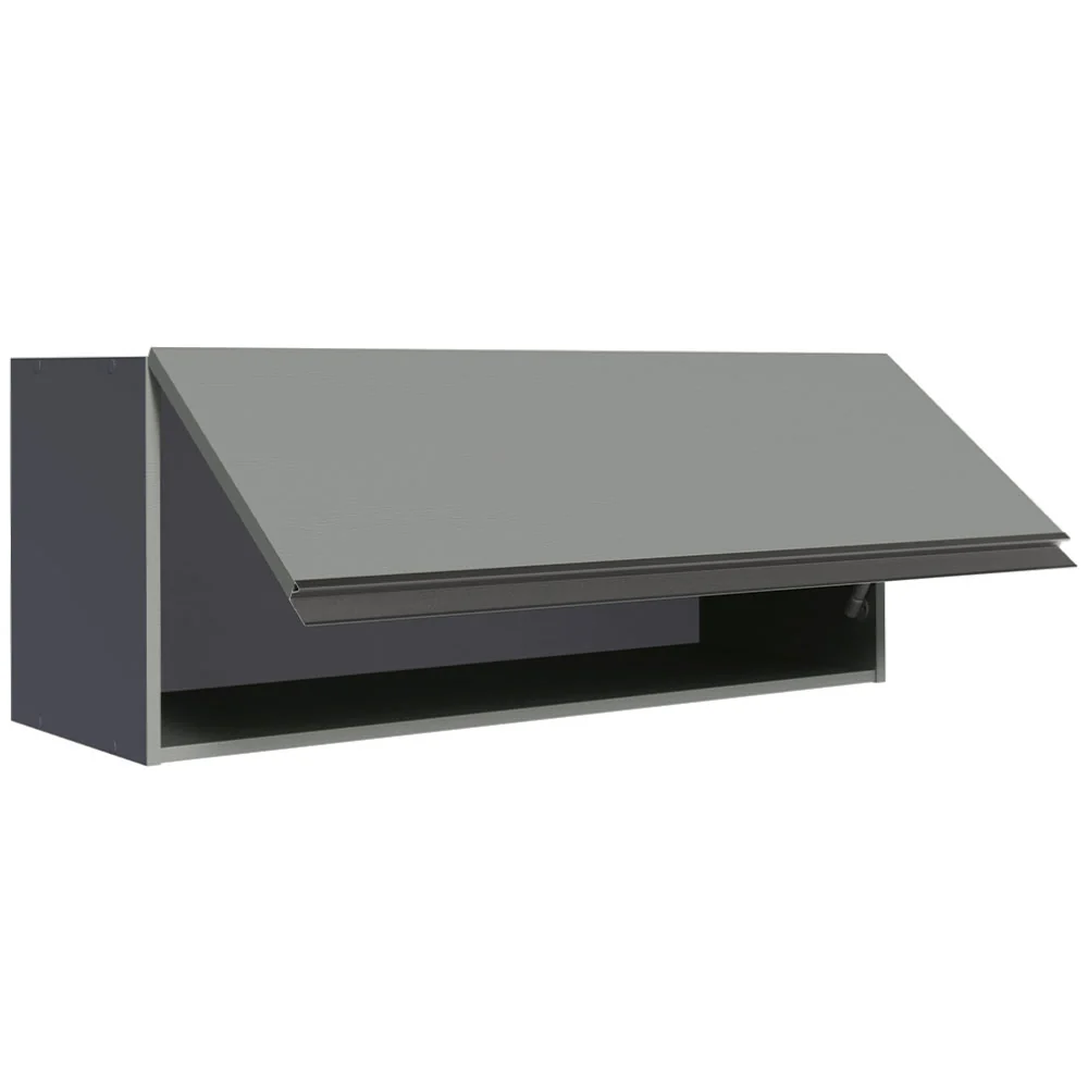 Armário Aéreo 80 cm 1 Porta Basculante Cinza Nice Madesa - Image 6