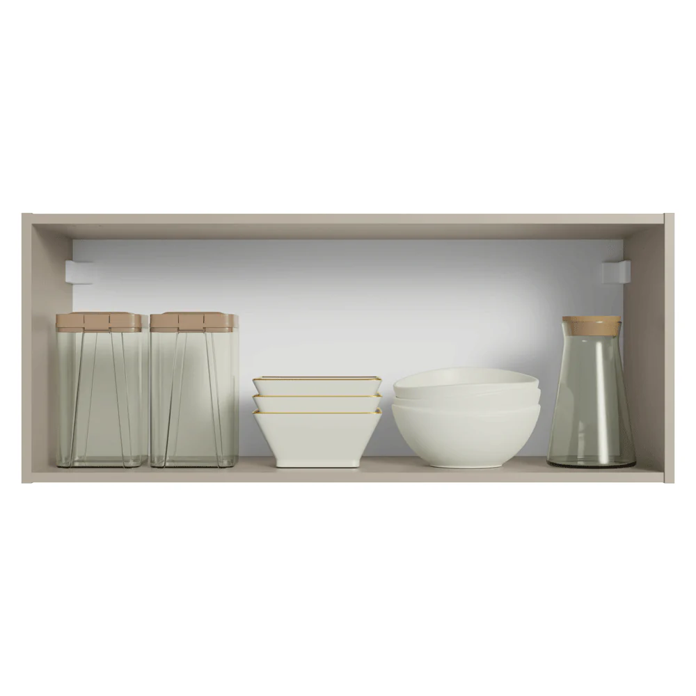 Armário Aéreo 80 cm 1 Porta Basculante Crema Nice Madesa - Image 4