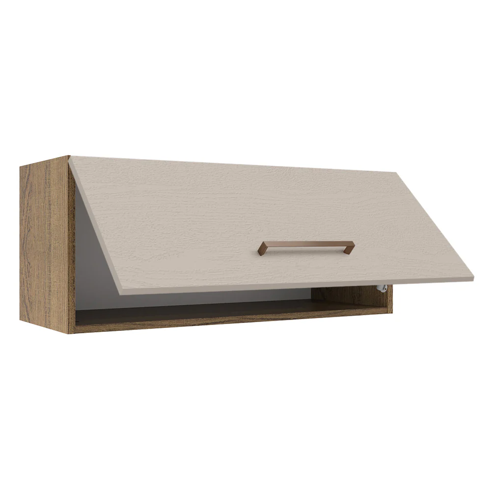 Armário Aéreo 80 cm 1 Porta Basculante Rustic/Crema Agata Madesa - Image 4
