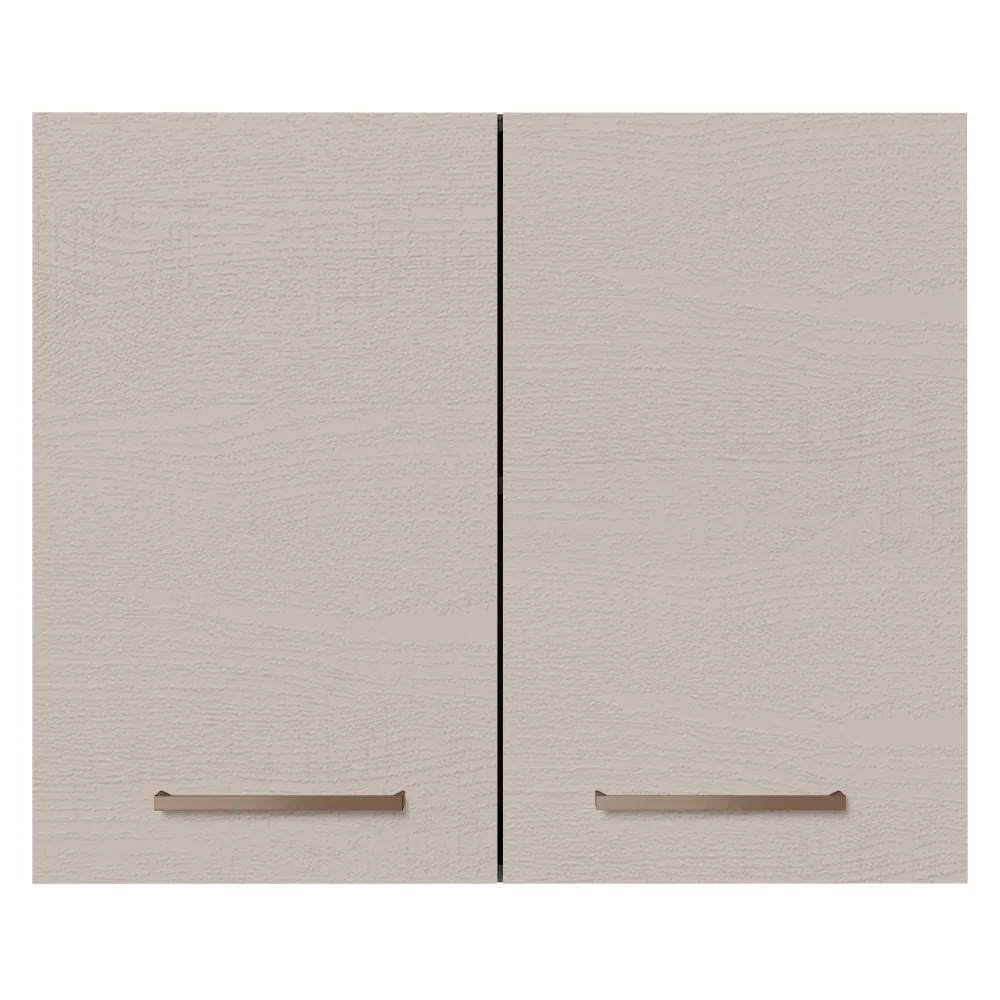 Armário Aéreo 80 cm 2 Portas Branco/Crema Agata Madesa - Image 5