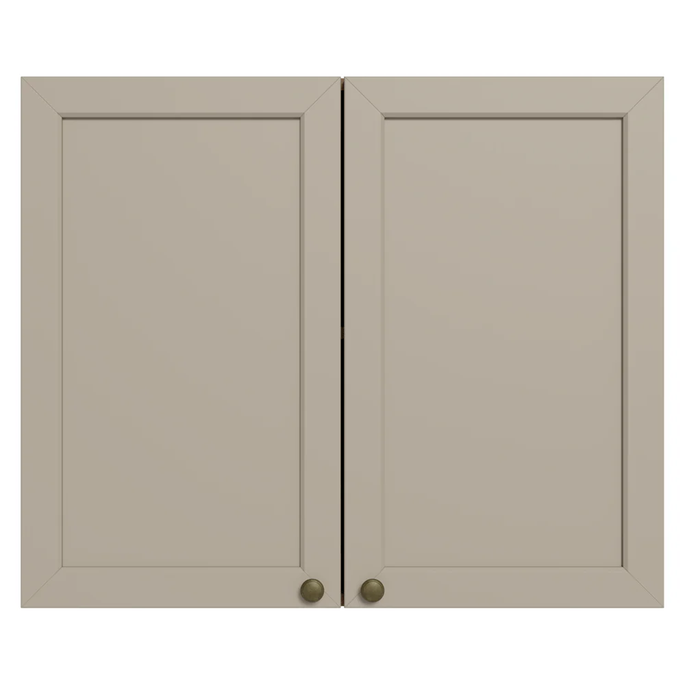 Armário Aéreo 80 cm 2 Portas Rustic/Crema Vik Madesa - Image 11