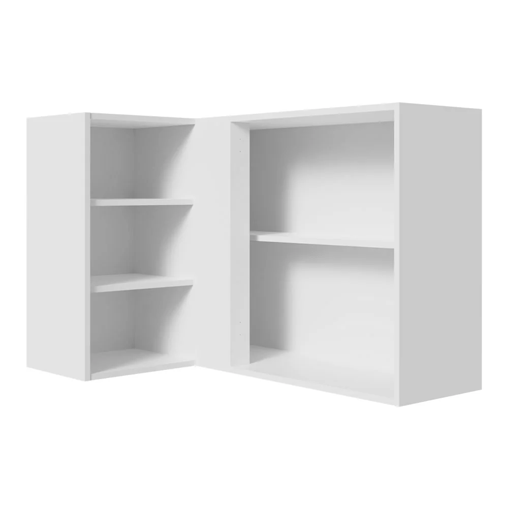 Armário Aéreo de Canto 1 Porta para linha de 60 cm de profundidade Branco/Crema Agata Madesa - Image 5