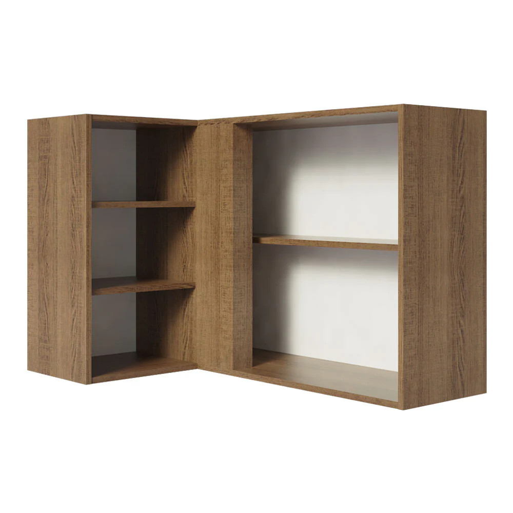 Armário Aéreo de Canto 1 Porta para linha de 60 cm de profundidade Rustic/Crema Agata Madesa - Image 5
