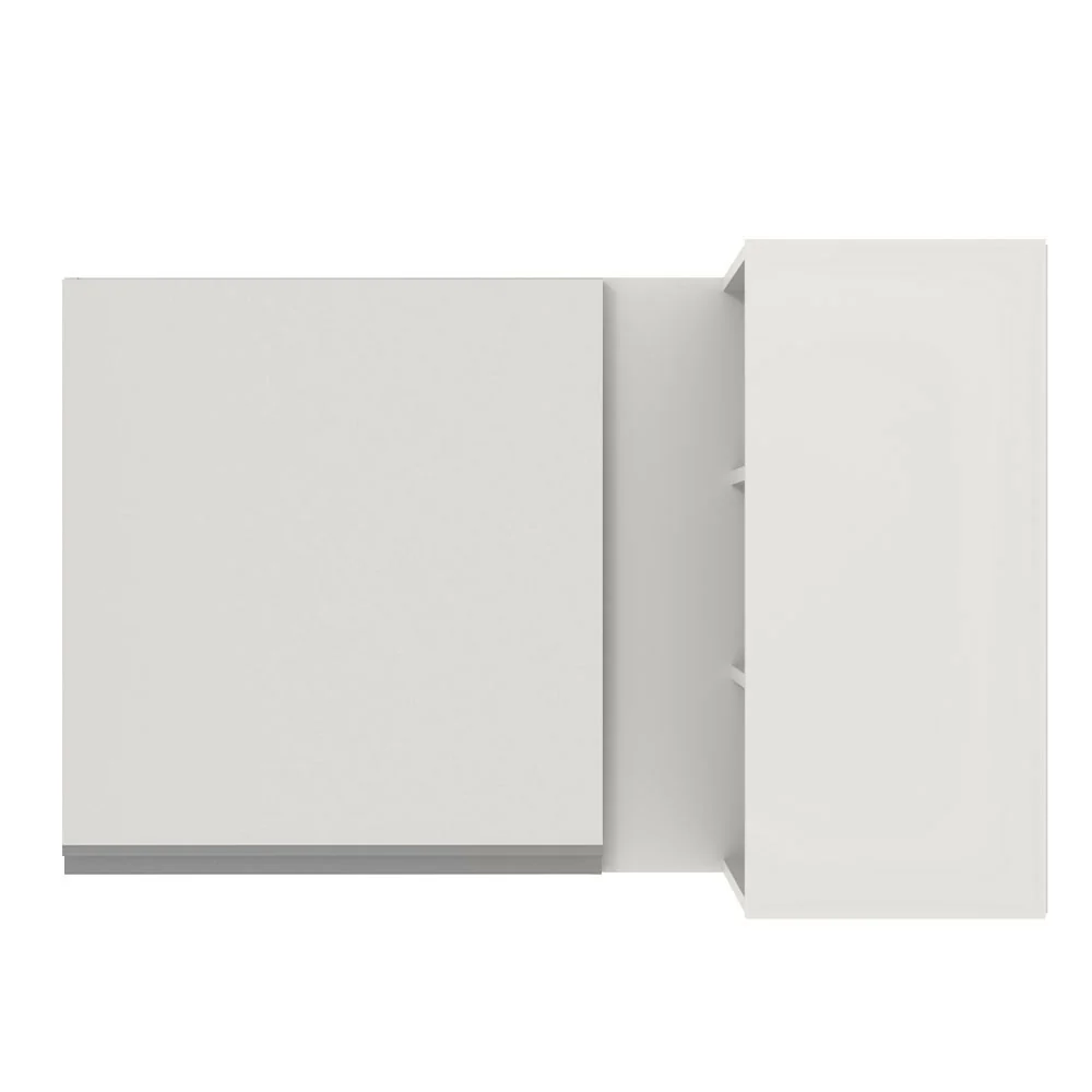 Armário Aéreo de Canto Madesa Glamy 1 Porta para linha de 60 cm de profundidade Branco - Image 9