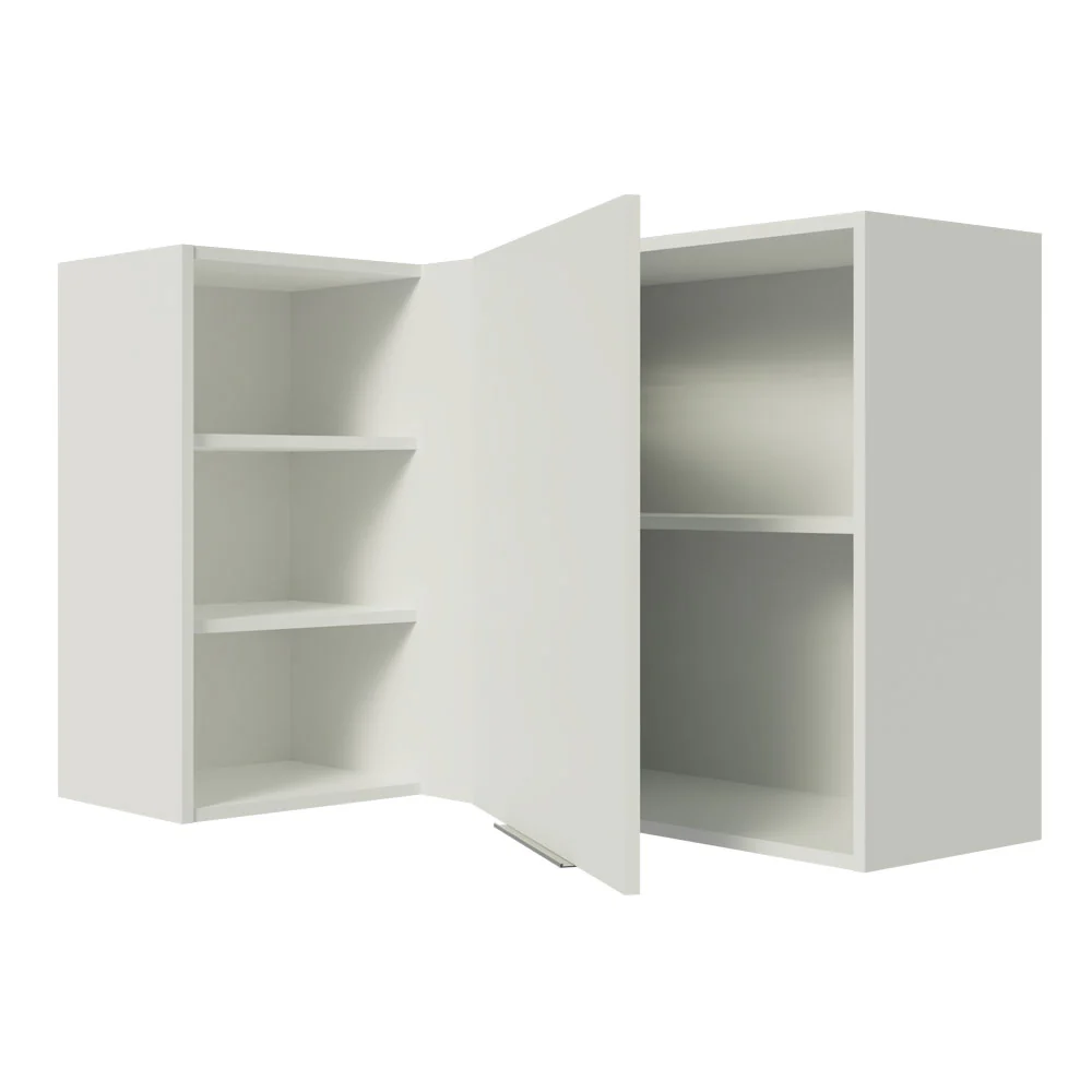 Armário Aéreo de Canto Madesa Stella 1 Porta para linha de 60 cm de profundidade Branco - Image 4