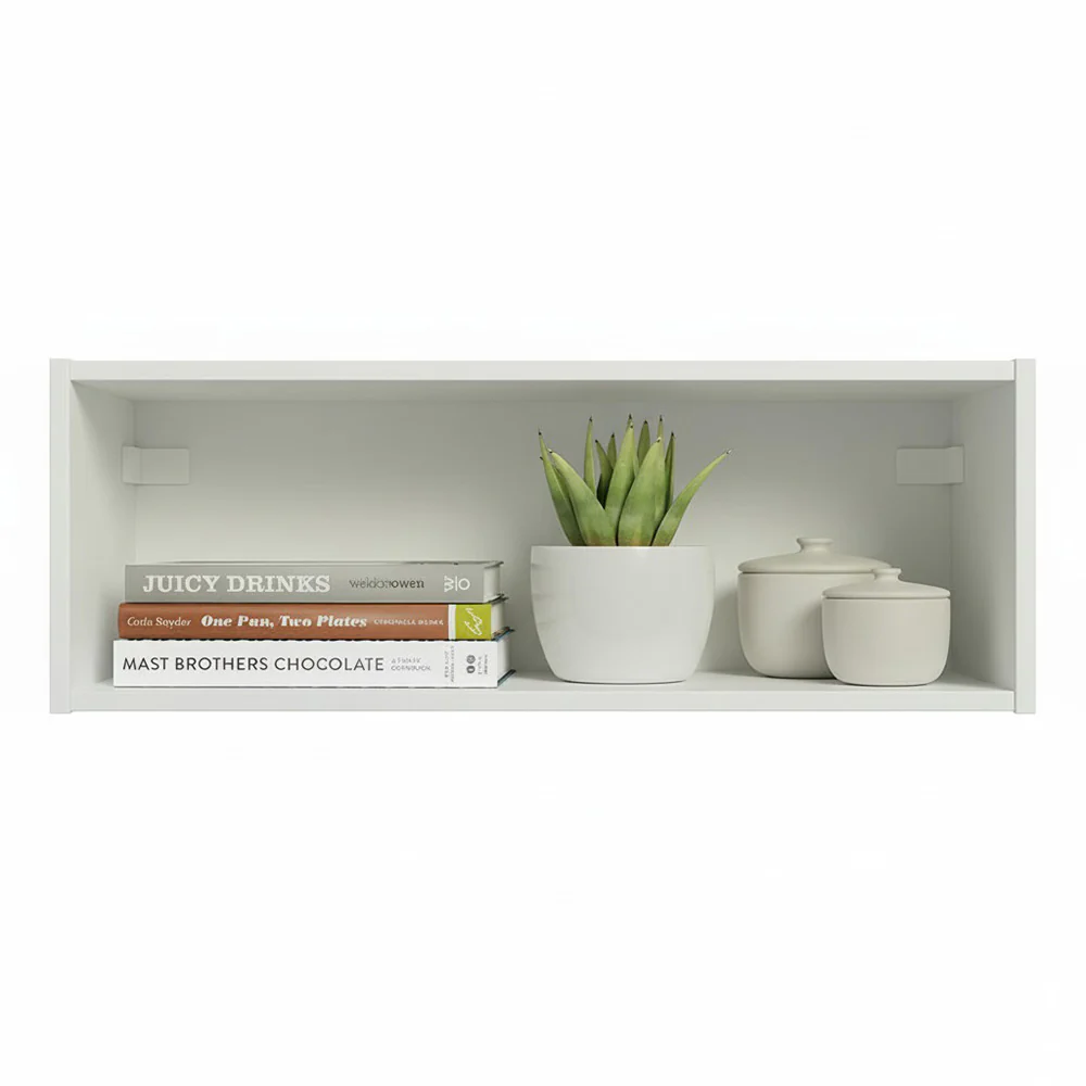 Armário Aéreo com Nicho Aberto 60cm Branco Emilly Madesa - Image 3