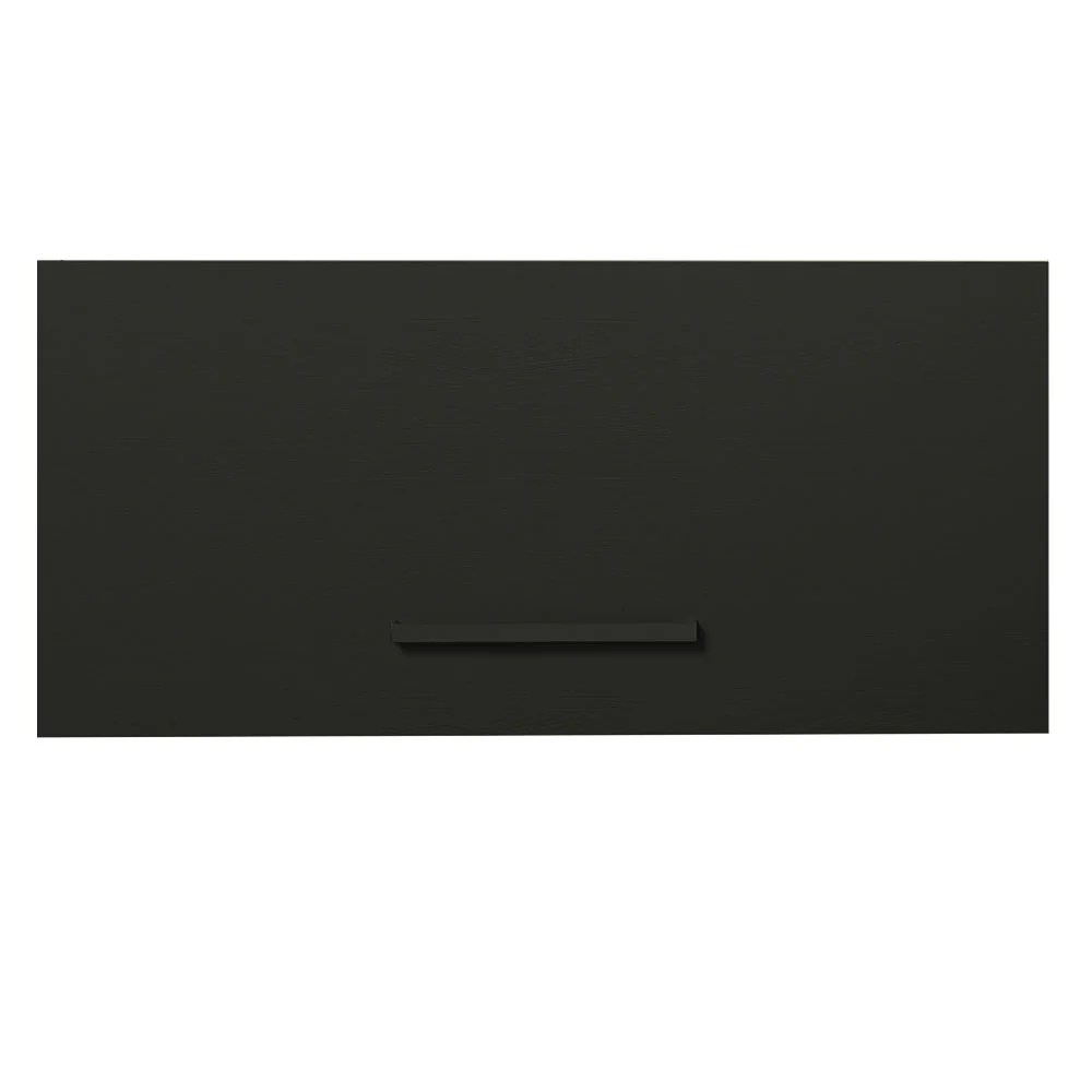 Armário Aéreo de Cozinha Madesa Agata 70 cm 1 Porta Basculante Branco/Preto - Image 8