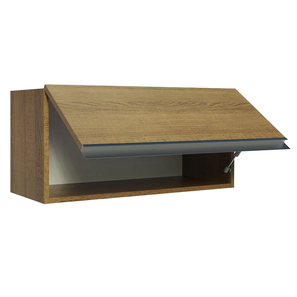 Armário Aéreo de Cozinha Madesa Glamy 70 cm 1 Porta Basculante Rustic - Image 4