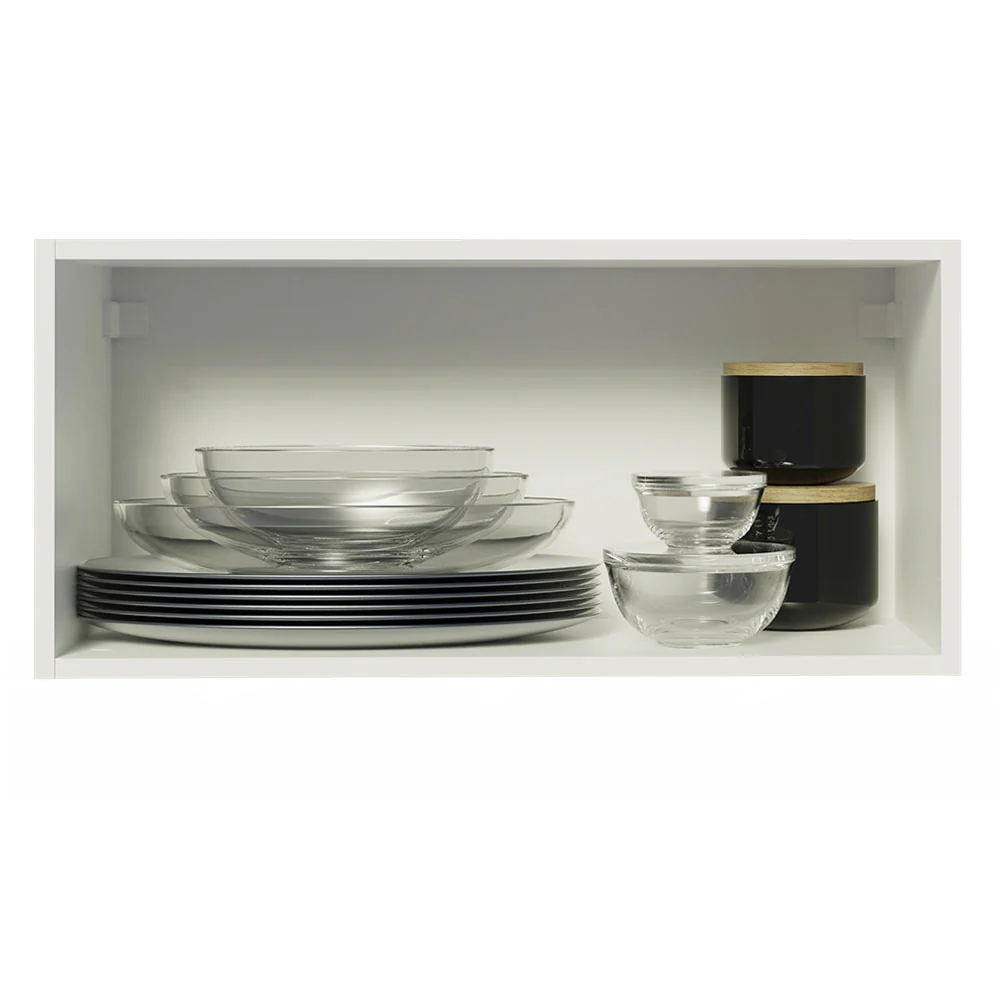 Armário Aéreo de Cozinha Madesa Stella 70 cm 1 Porta Basculante Branco/Rustic - Image 3