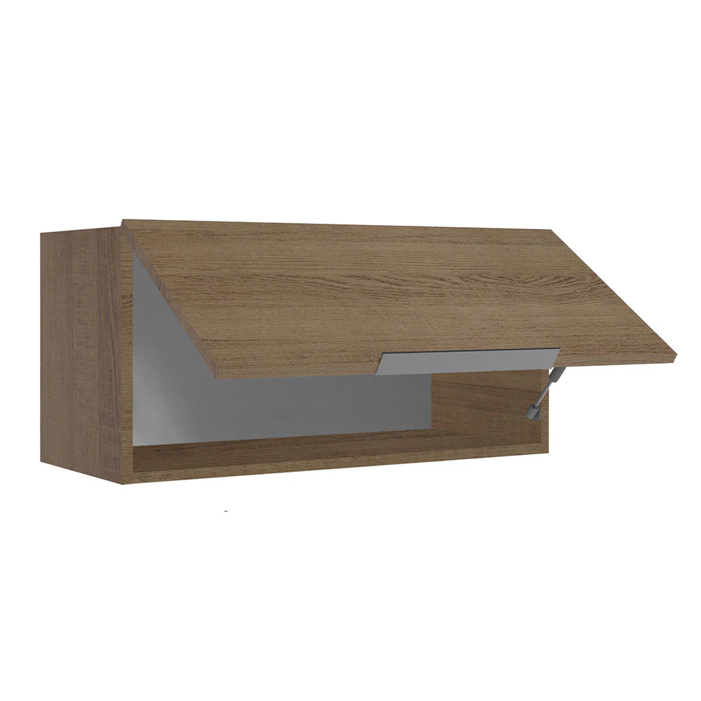 Armário Aéreo de Cozinha Madesa Stella 70 cm 1 Porta Basculante Rustic - Image 4