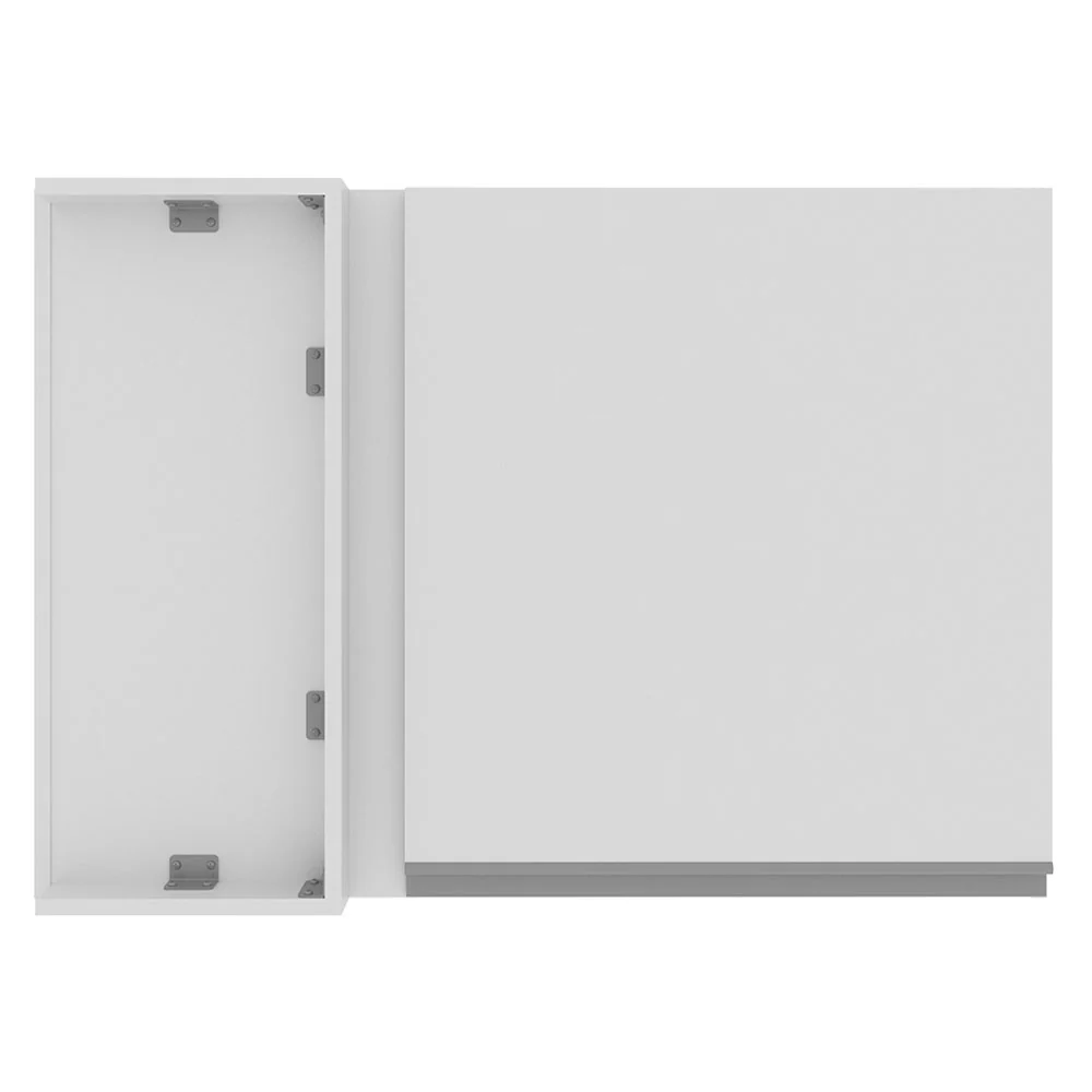 Armário Aéreo de Canto Madesa Glamy 1 Porta Branco - Image 8