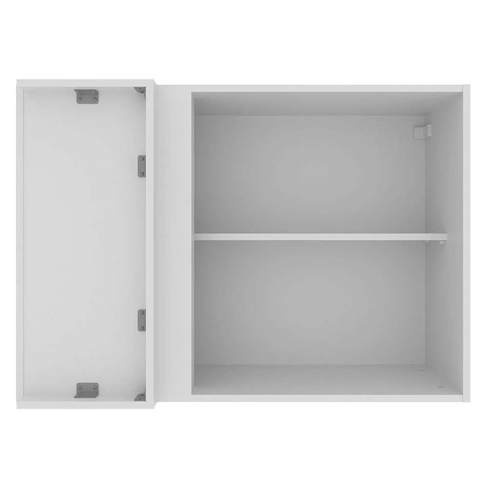 Armário Aéreo de Canto Madesa Glamy 1 Porta Branco - Image 9