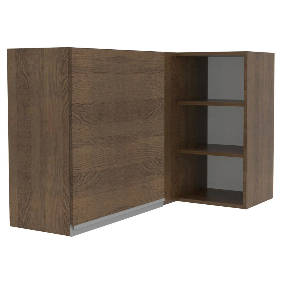 Armário Aéreo de Canto Madesa Glamy 1 Porta para linha de 60 cm de profundidade Rustic - Image 9