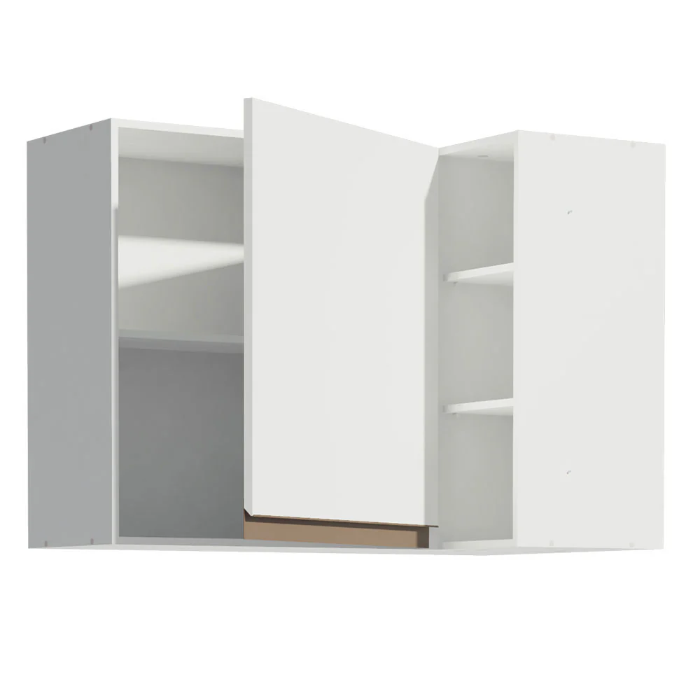 Armário Aéreo de Canto Madesa Reims 1 Porta e Adega Branco - Image 4