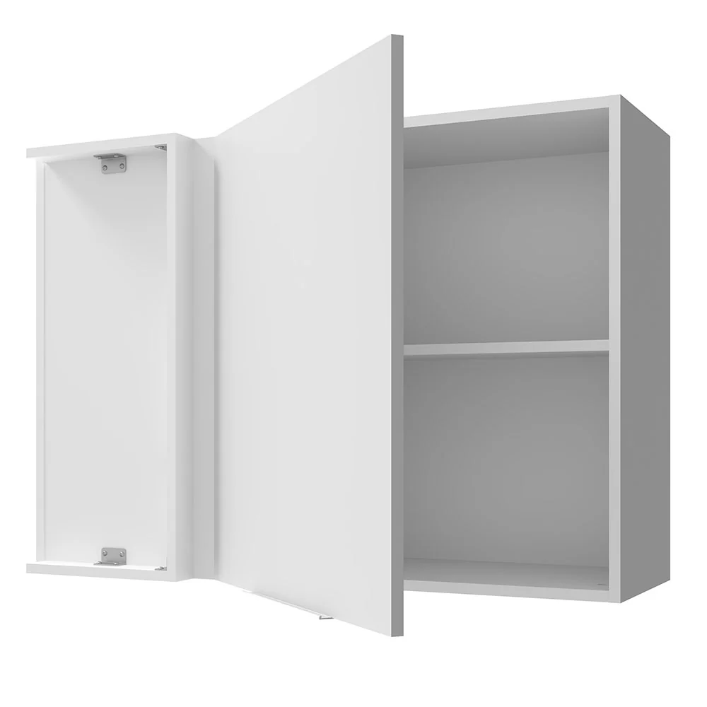 Armário Aéreo de Canto Madesa Stella 1 Porta Branco - Image 4