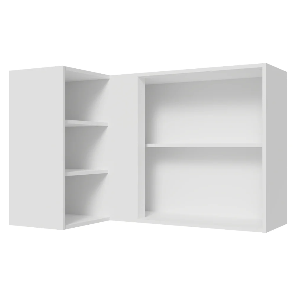 Armário Aéreo de Canto Para Linha 60 cm de Profundidade Branco/Crema Vik Madesa - Image 11