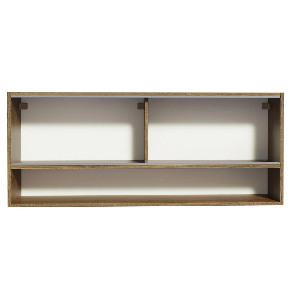 Armário Aéreo Madesa 120cm 2 Portas Correr Vidro Reflex 1 Nicho para Cozinhas Glamy, Lux e Reims Rustic - Image 8