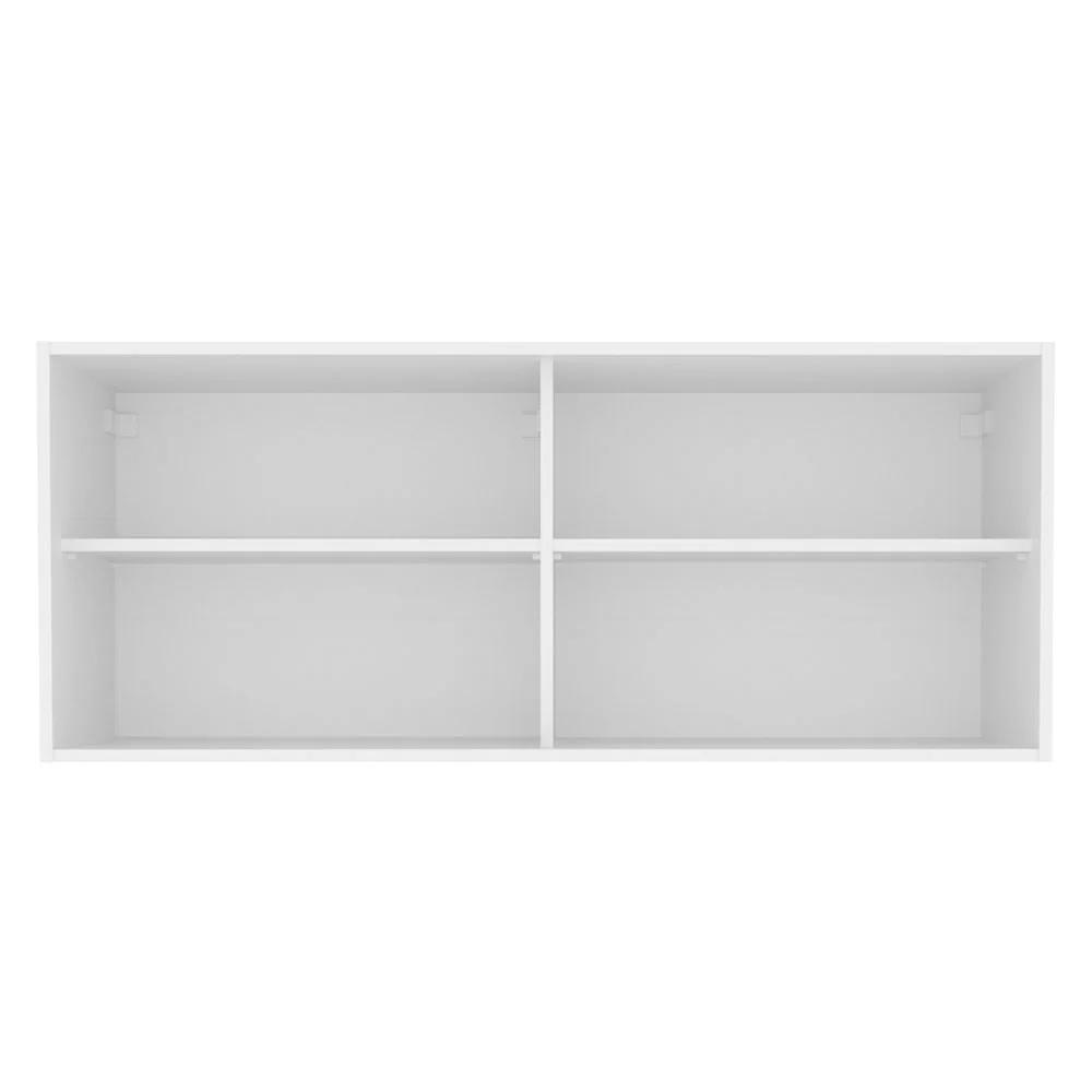 Armário Aéreo Madesa 2 Portas de Correr Vidro Reflex para Cozinhas Glamy, Lux, Agata e Reims Branco - Image 6