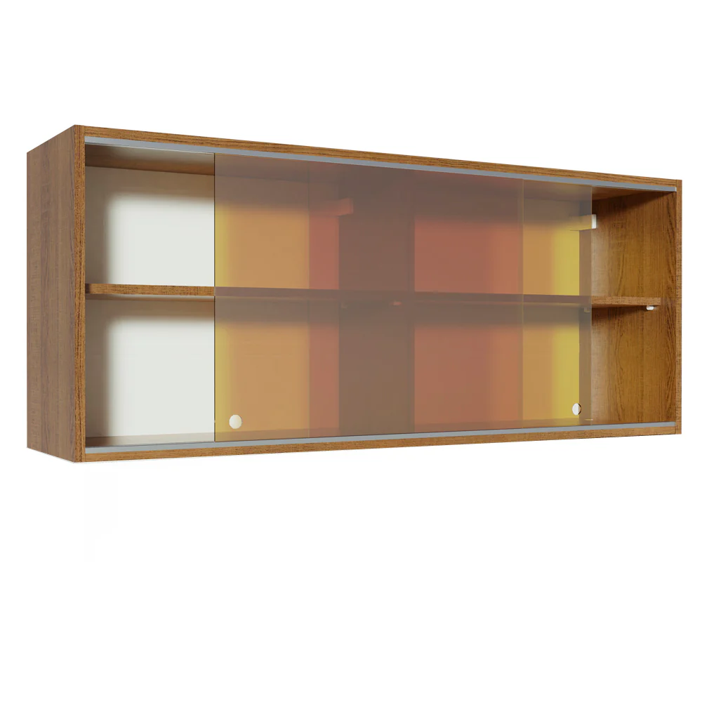 Armário Aéreo Madesa 2 Portas de Correr Vidro Reflex para Cozinhas Glamy, Lux, Agata e Reims Rustic - Image 4