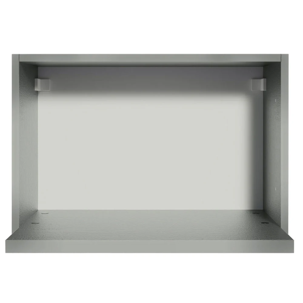Armário Aéreo 60 cm Nicho para Microondas e Forno Elétrico Cinza Nice Madesa - Image 4
