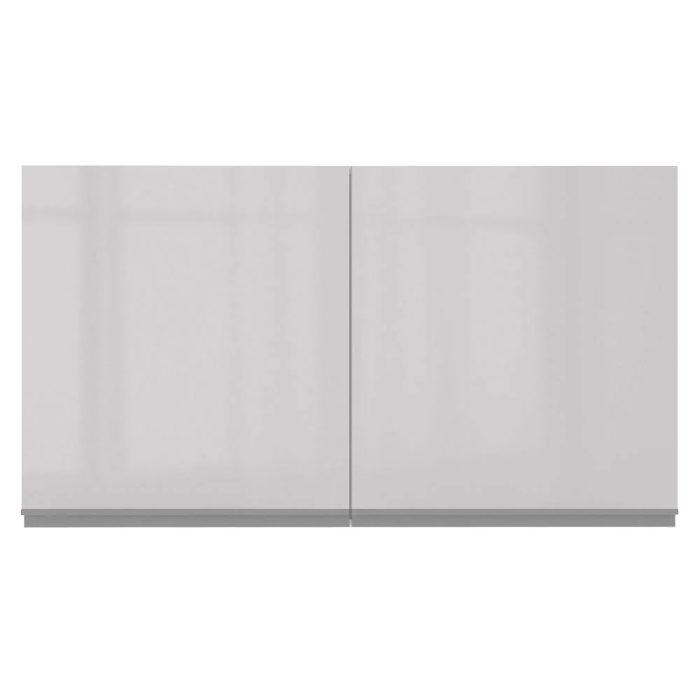 Armário Aéreo Madesa Acordes 100% MDF 120 cm 2 Portas Branco Brilho - Image 8