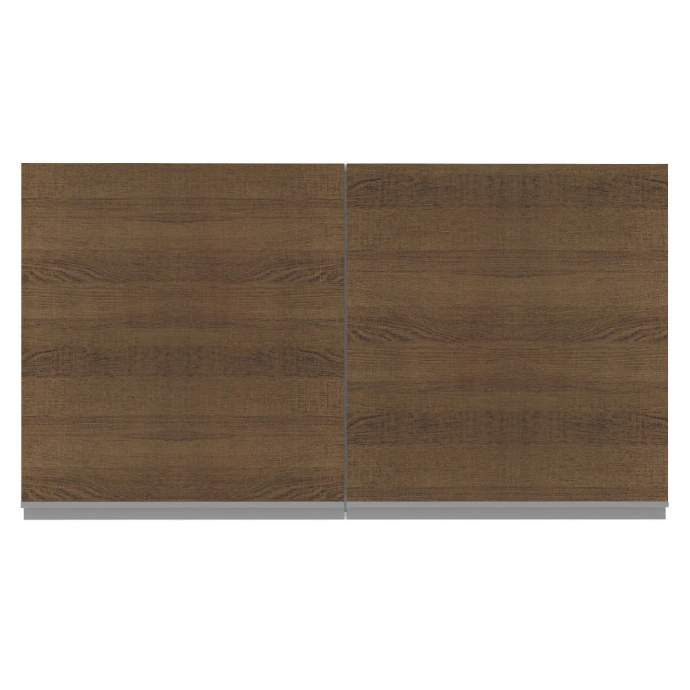 Armário Aéreo Madesa Acordes 100% MDF 120 cm 2 Portas Branco/Rustic - Image 8