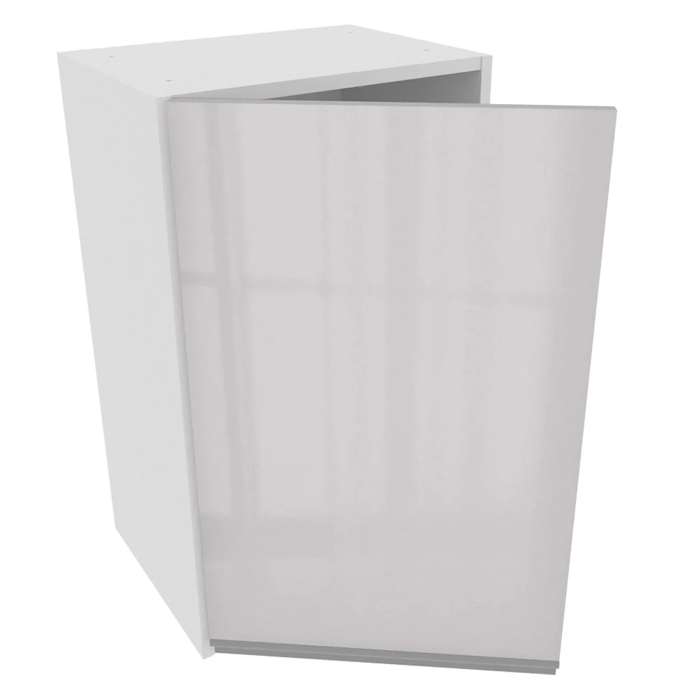 Armário Aéreo Madesa Acordes 100% MDF 40 cm 1 Porta Branco Brilho - Image 4