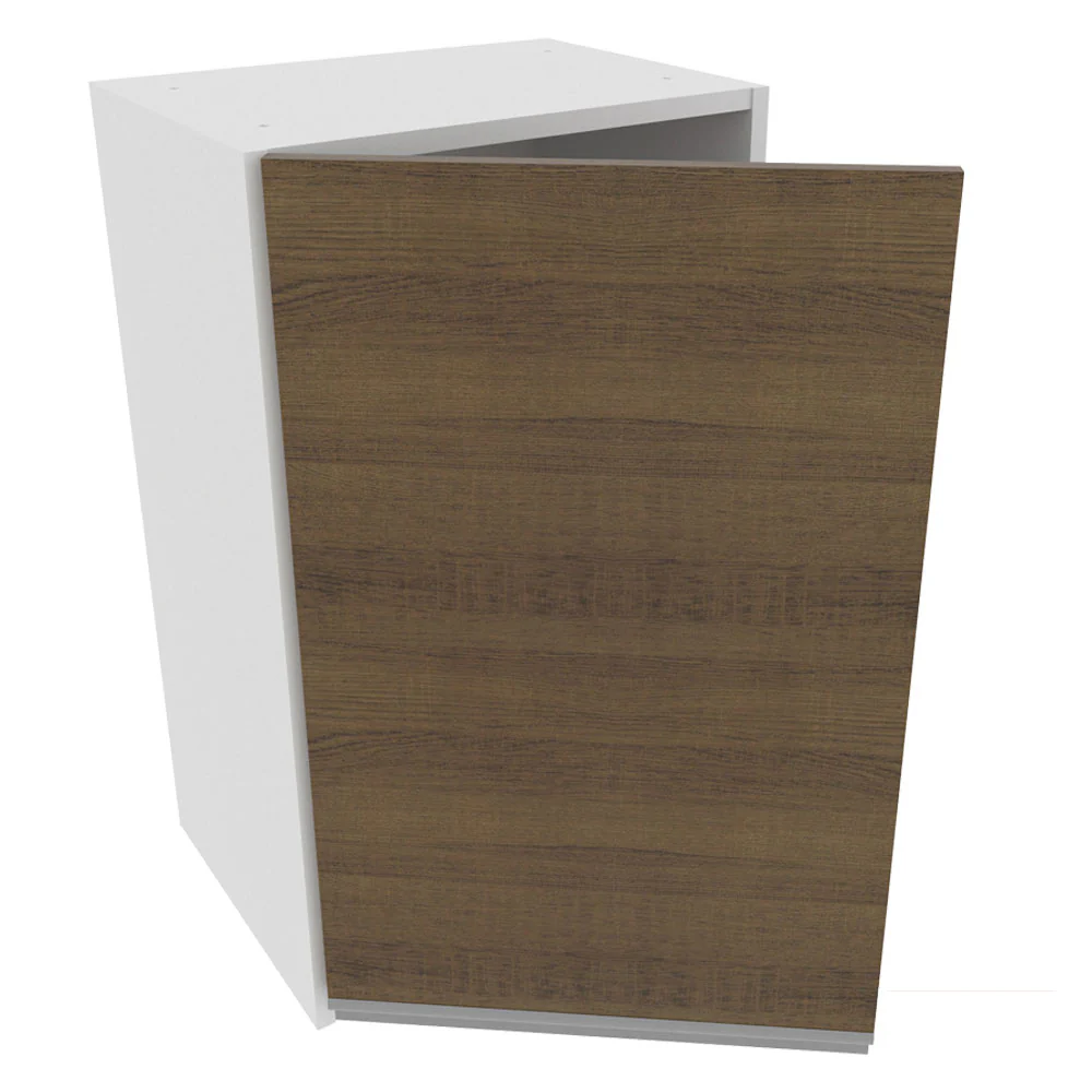 Armário Aéreo Madesa Acordes 100% MDF 40 cm 1 Porta Branco/Rustic - Image 4