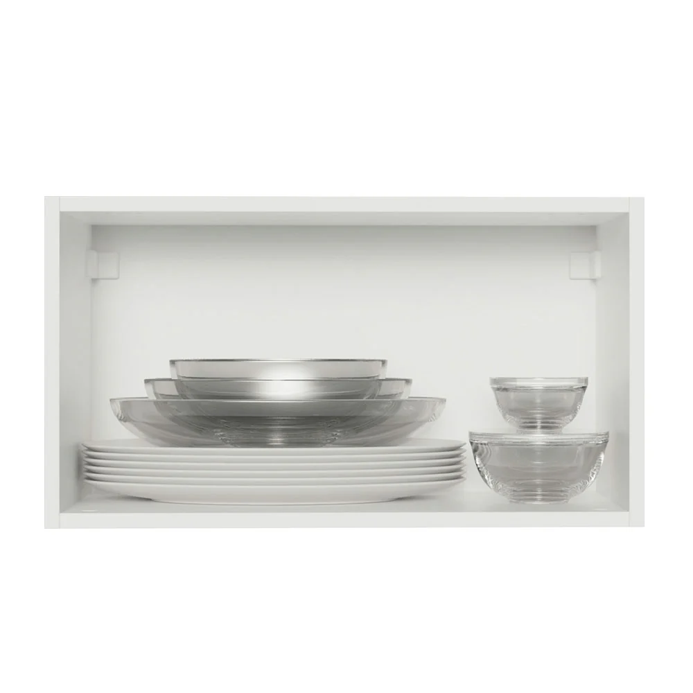 Armário Aéreo Madesa Acordes 100% MDF 60 cm 1 Porta Basculante Branco/Rustic - Image 3
