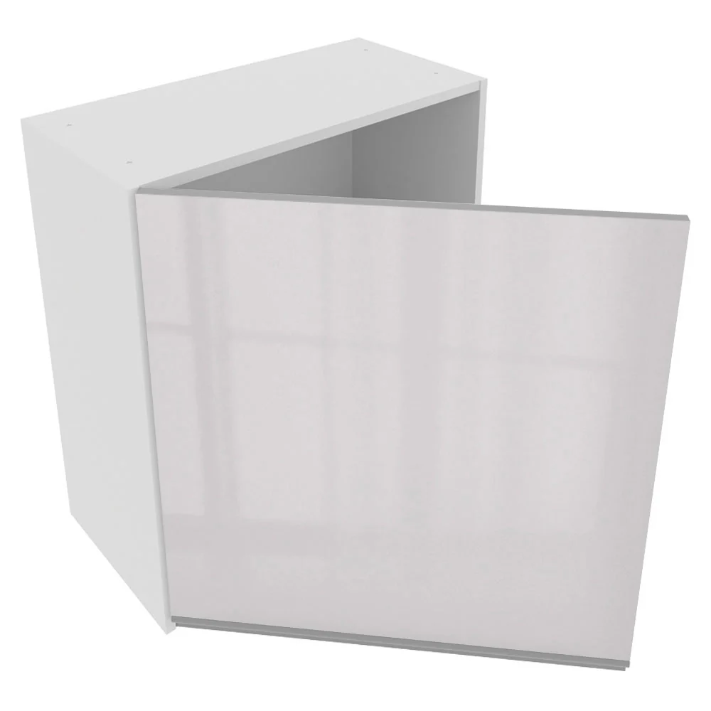 Armário Aéreo Madesa Acordes 100% MDF 60 cm 1 Porta Branco Brilho - Image 4