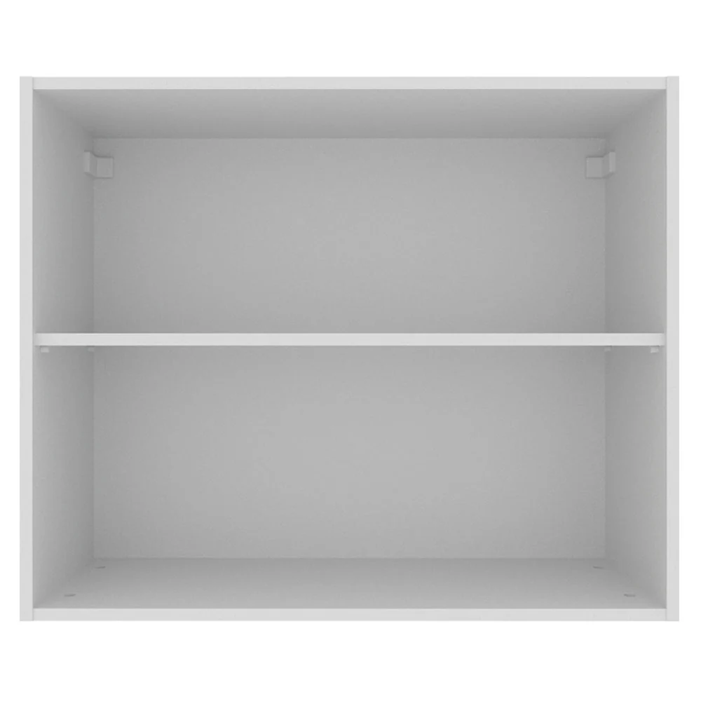 Armário Aéreo Madesa Acordes 100% MDF 80 cm 2 Portas Branco/Rustic - Image 9