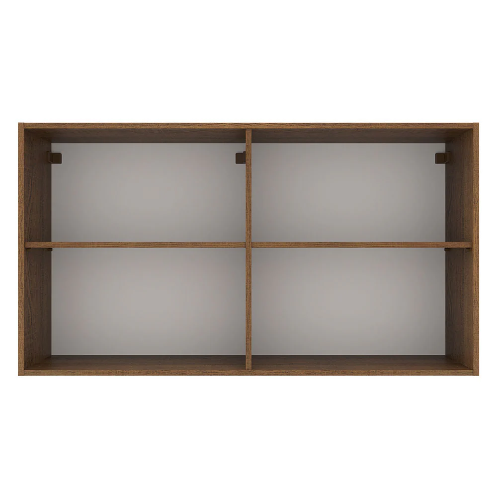 Armário Aéreo Madesa Agata 120 cm 2 Portas Rustic/Branco - Image 7