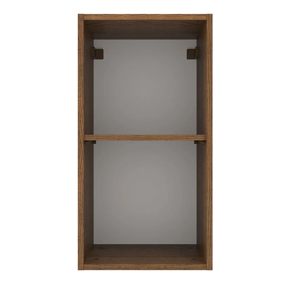 Armário Aéreo Madesa Agata 35 cm 1 Porta Rustic/Preto - Image 9