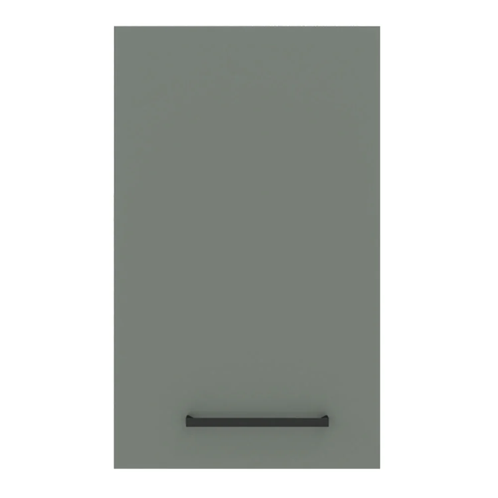 Armário Aéreo Madesa Agata 40 cm 1 Porta Branco/Cinza - Image 8