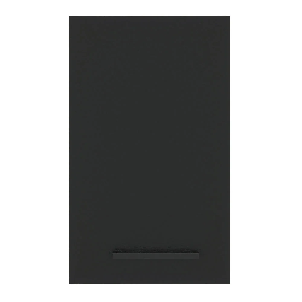 Armário Aéreo Madesa Agata 40 cm 1 Porta Branco/Preto - Image 8