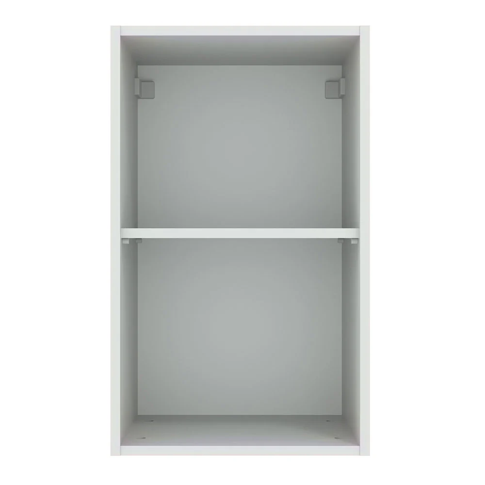 Armário Aéreo Madesa Agata 40 cm 1 Porta Branco/Preto - Image 9