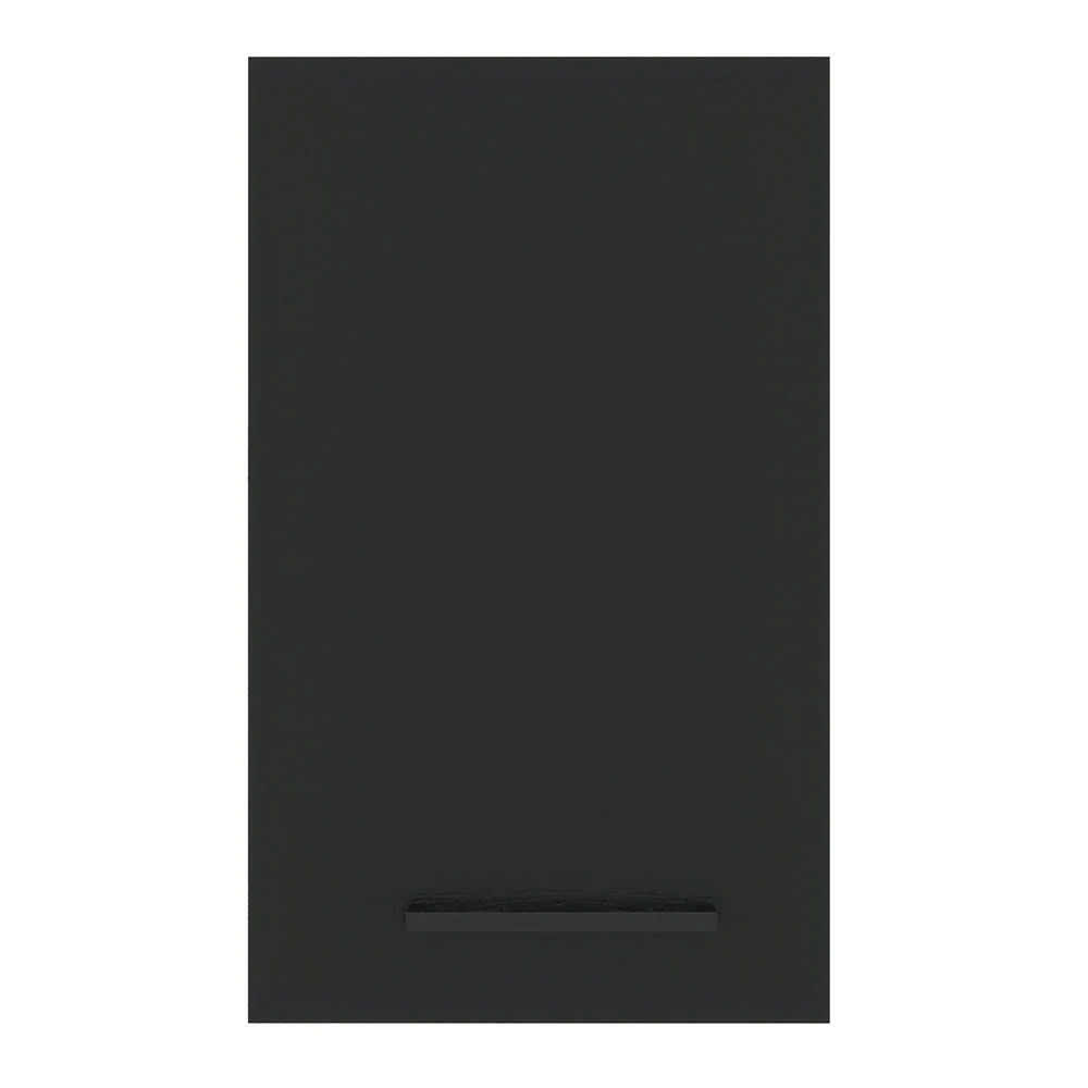 Armário Aéreo Madesa Agata 40 cm 1 Porta Rustic/Preto - Image 8