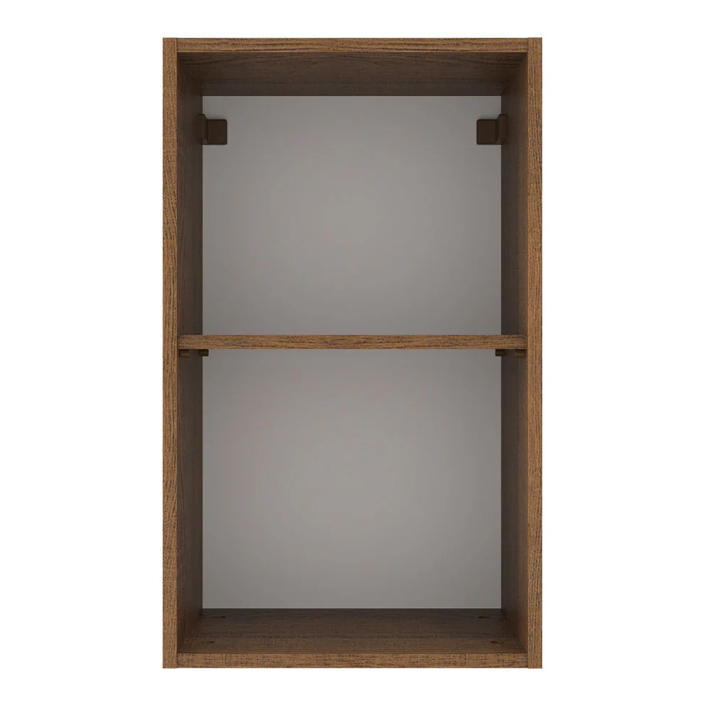 Armário Aéreo Madesa Agata 40 cm 1 Porta Rustic/Preto - Image 9