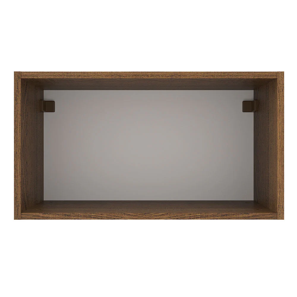 Armário Aéreo Madesa Agata 60 cm 1 Porta Basculante Rustic/Preto - Image 9