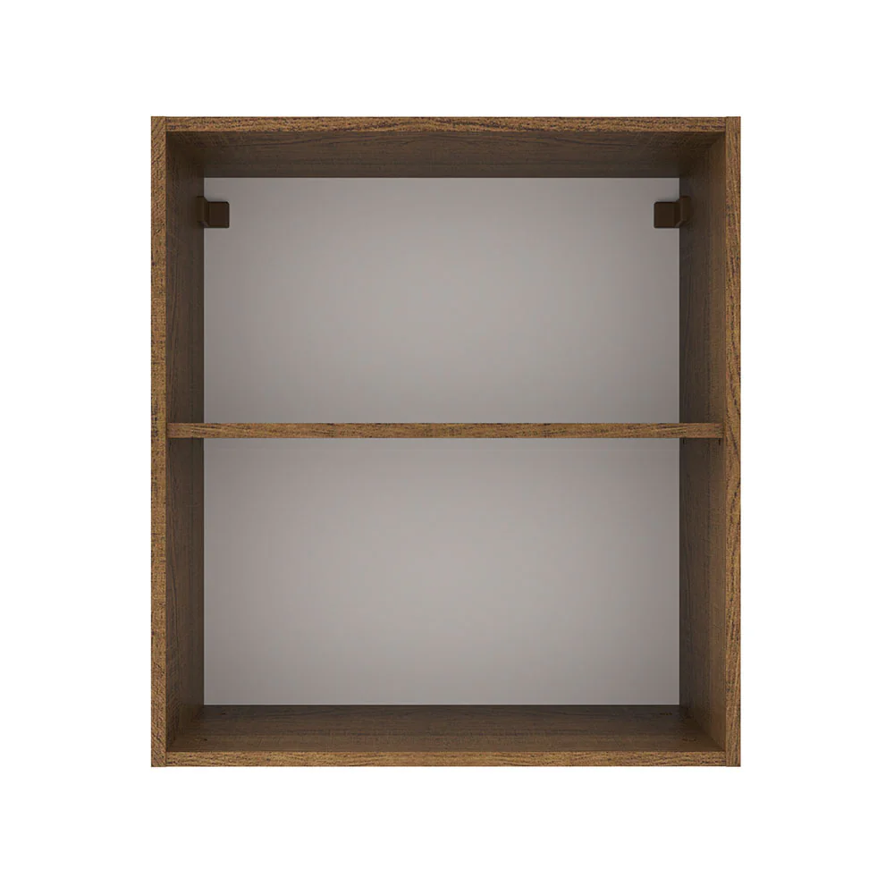 Armário Aéreo Madesa Agata 60 cm 1 Porta Rustic/Preto - Image 9