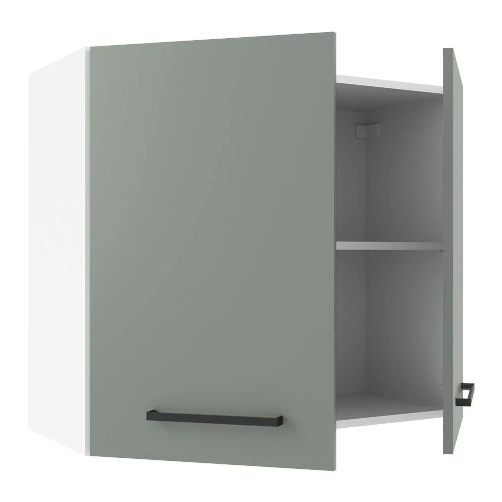 Armário Aéreo Madesa Agata 70 cm 2 Portas Branco/Cinza - Image 4