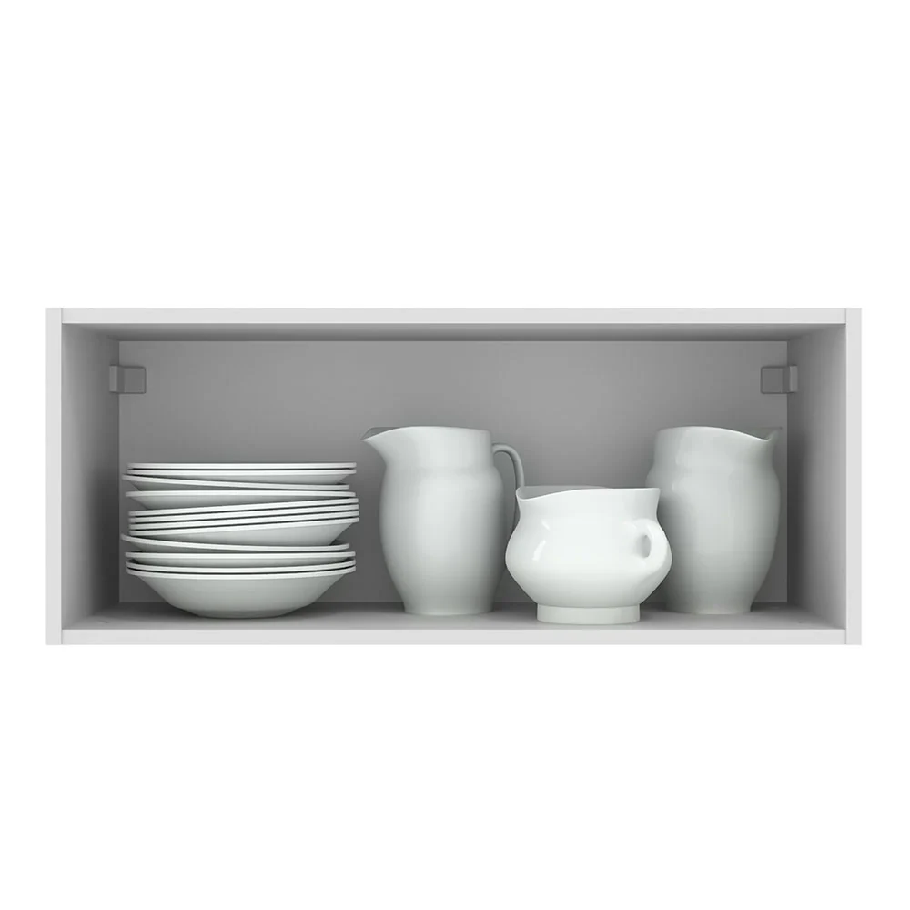 Armário Aéreo Madesa Agata 80 cm 1 Porta Basculante Branco - Image 3