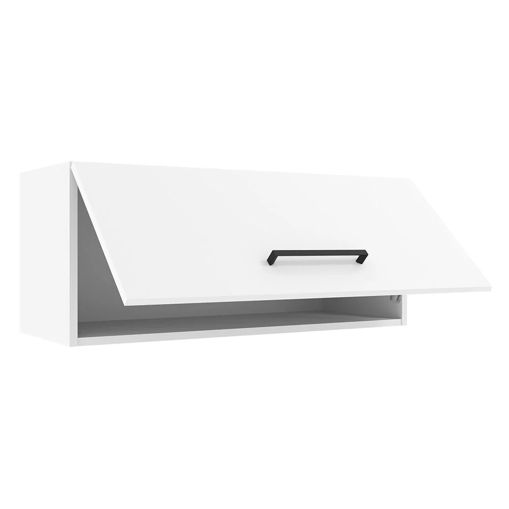 Armário Aéreo Madesa Agata 80 cm 1 Porta Basculante Branco - Image 4
