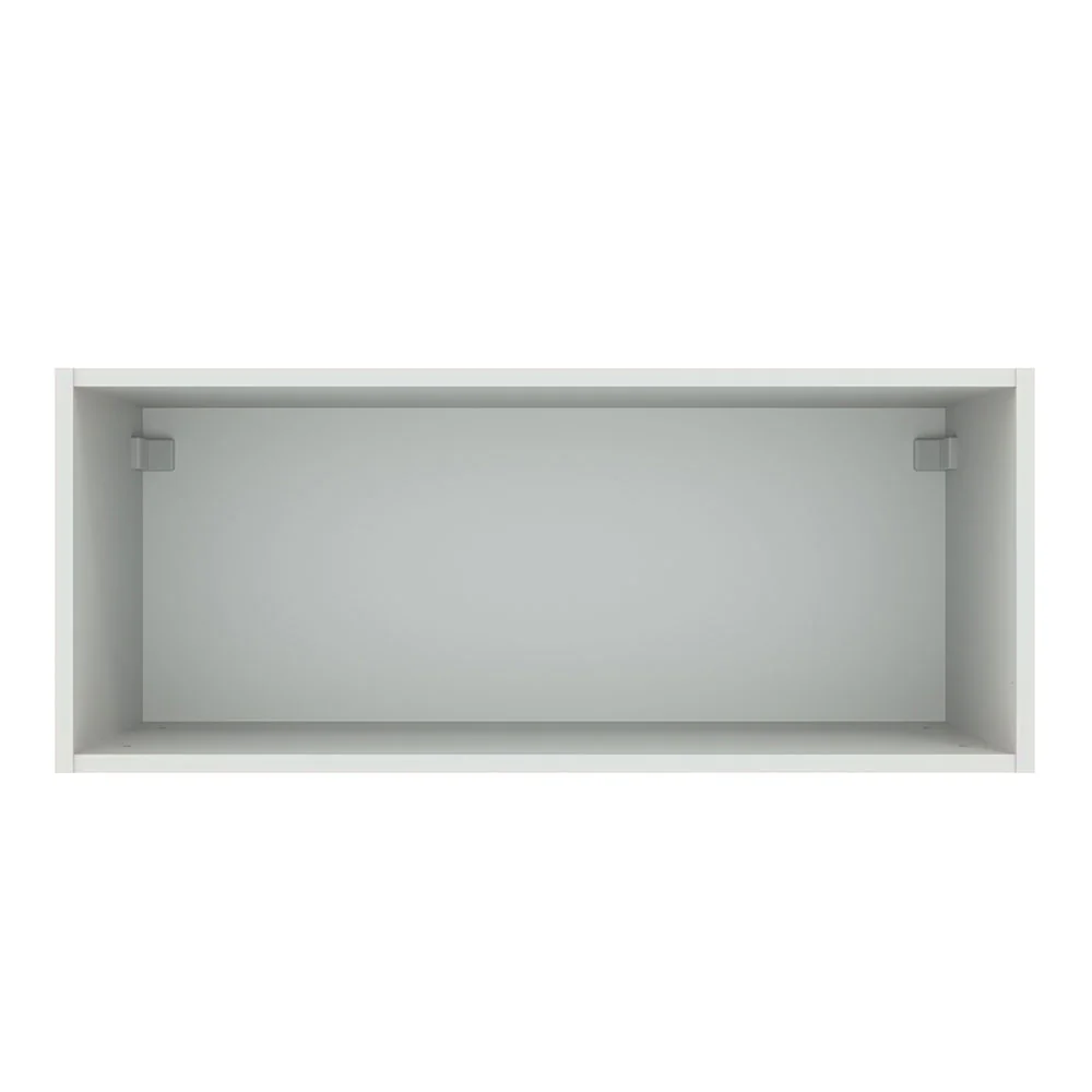 Armário Aéreo Madesa Agata 80 cm 1 Porta Basculante Branco/Preto - Image 9