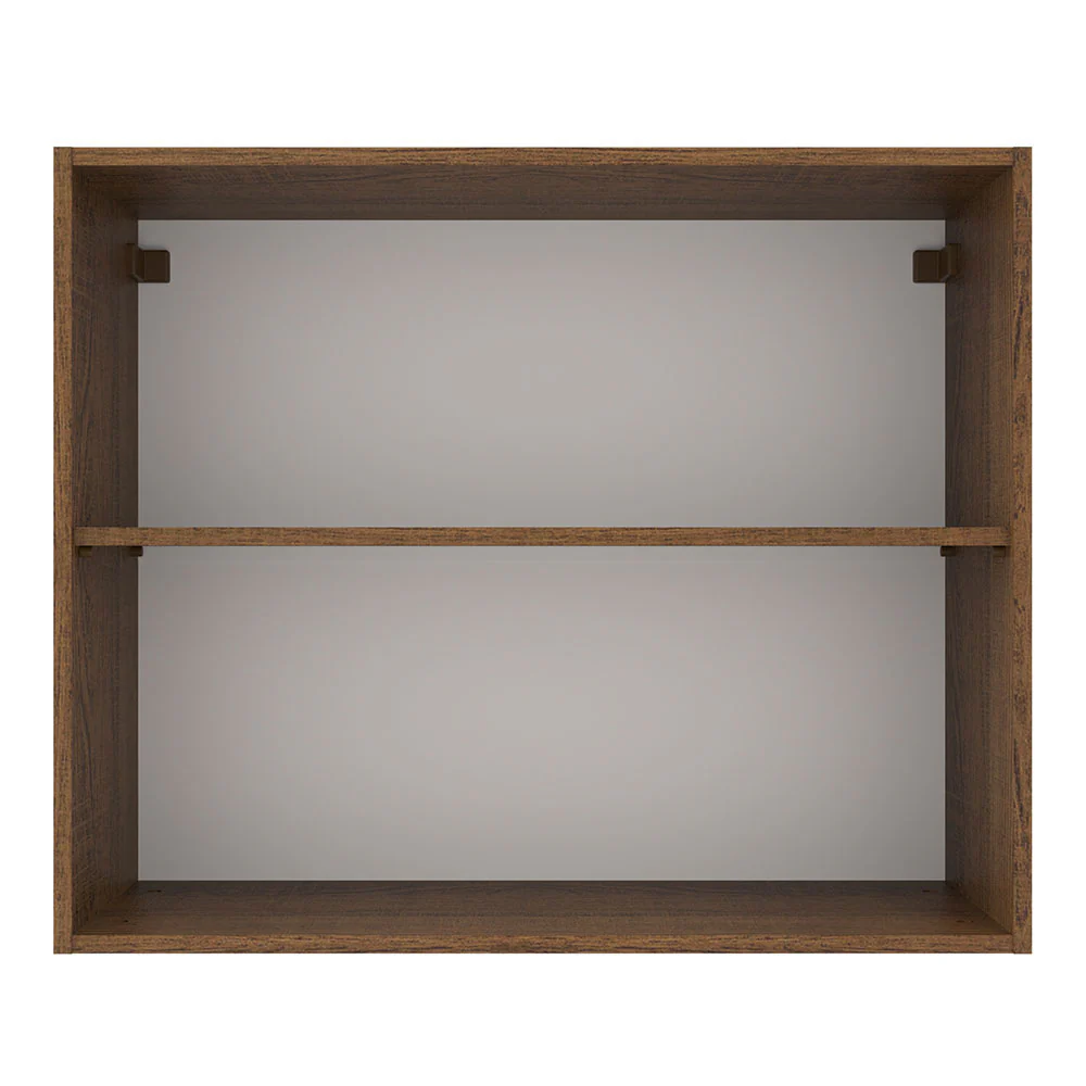 Armário Aéreo Madesa Agata 80 cm 2 Portas Rustic/Branco - Image 7