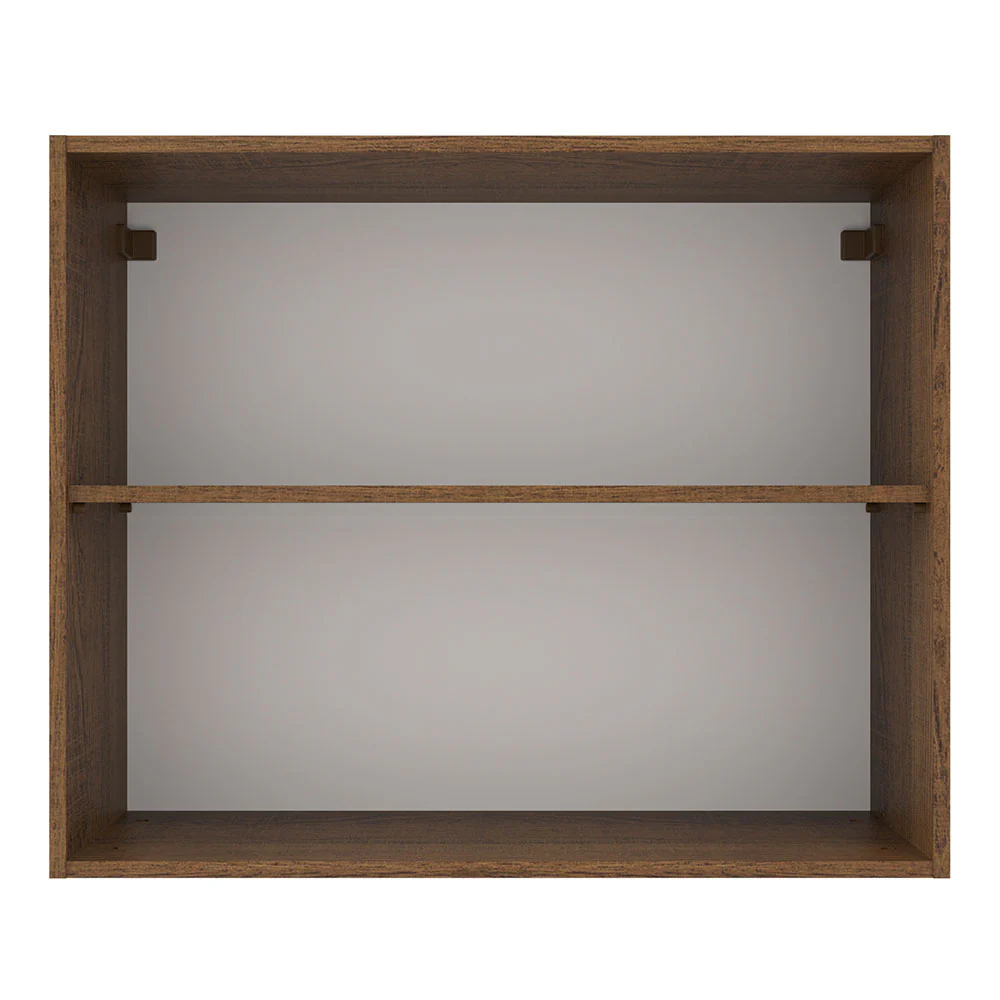 Armário Aéreo Madesa Agata 80 cm 2 Portas Rustic/Cinza - Image 9
