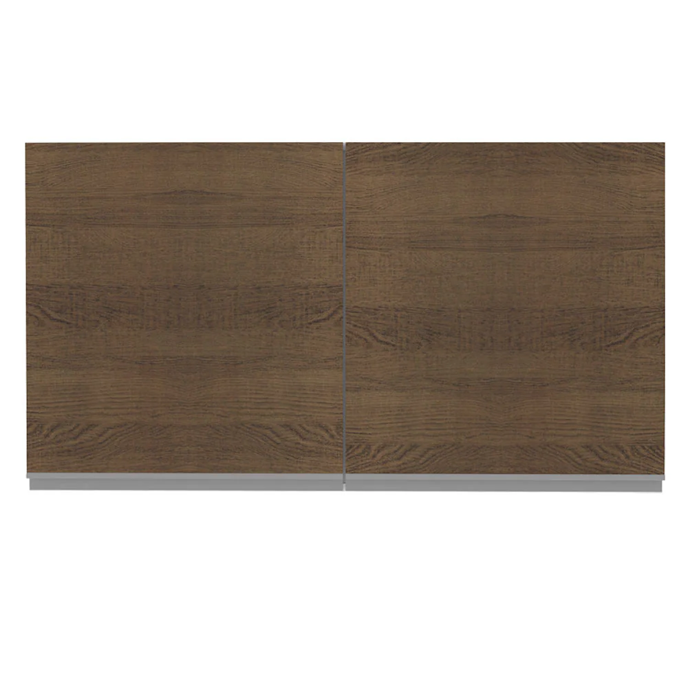 Armário Aéreo Madesa Glamy 120 cm 2 Portas Branco/Rustic - Image 8