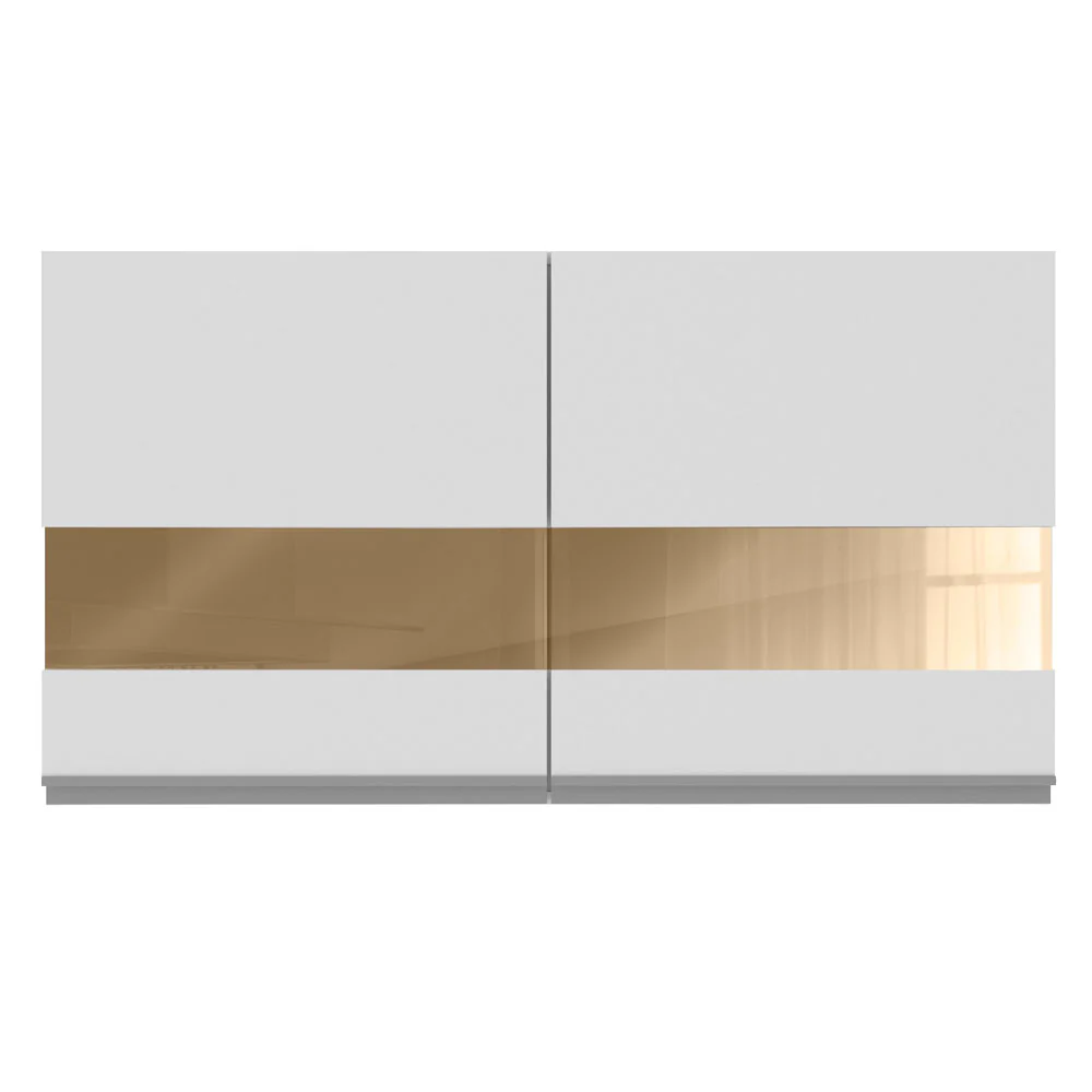 Armário Aéreo Madesa Glamy 120 cm 2 Portas com Vidro Branco - Image 7