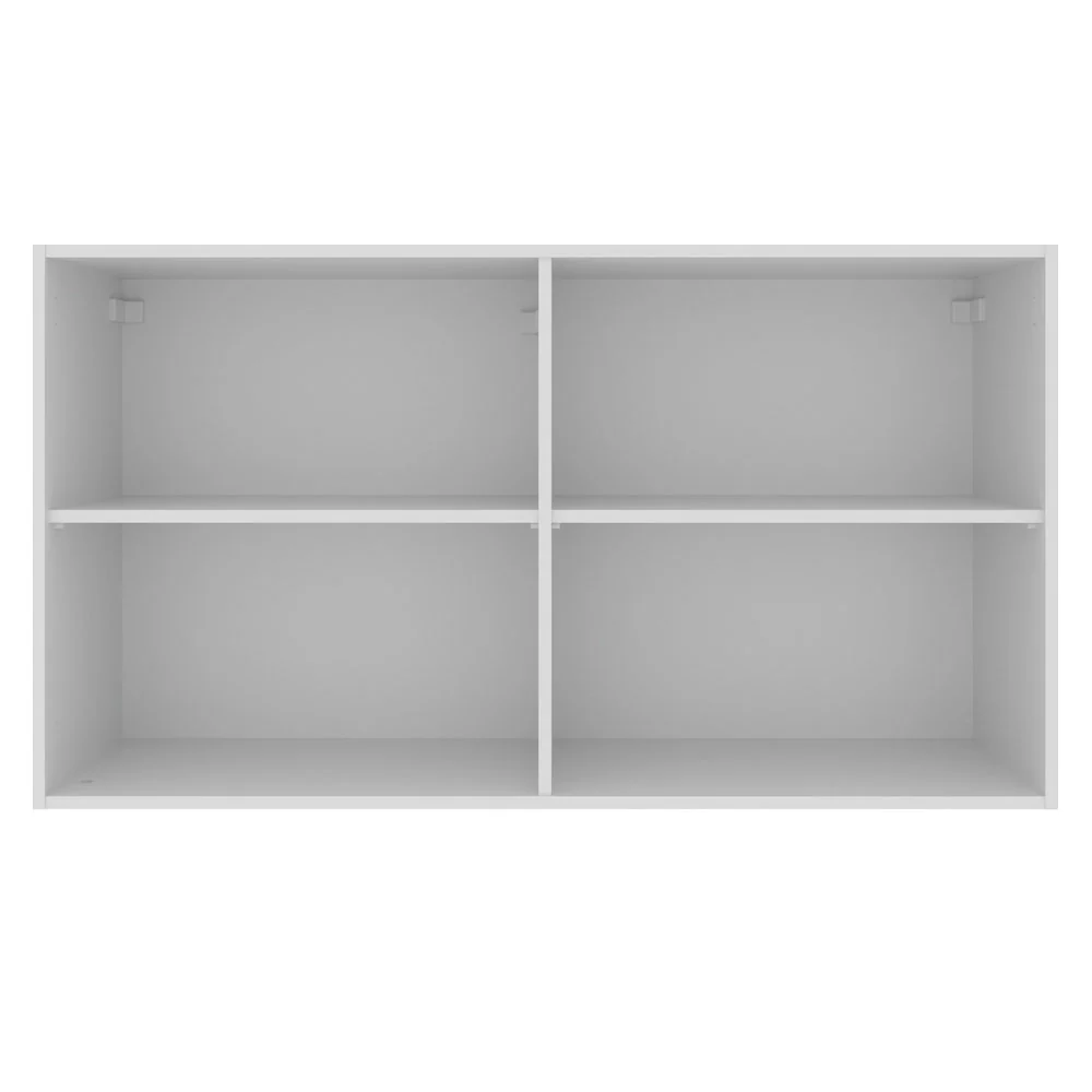 Armário Aéreo Madesa Glamy 120 cm 2 Portas com Vidro Branco - Image 8