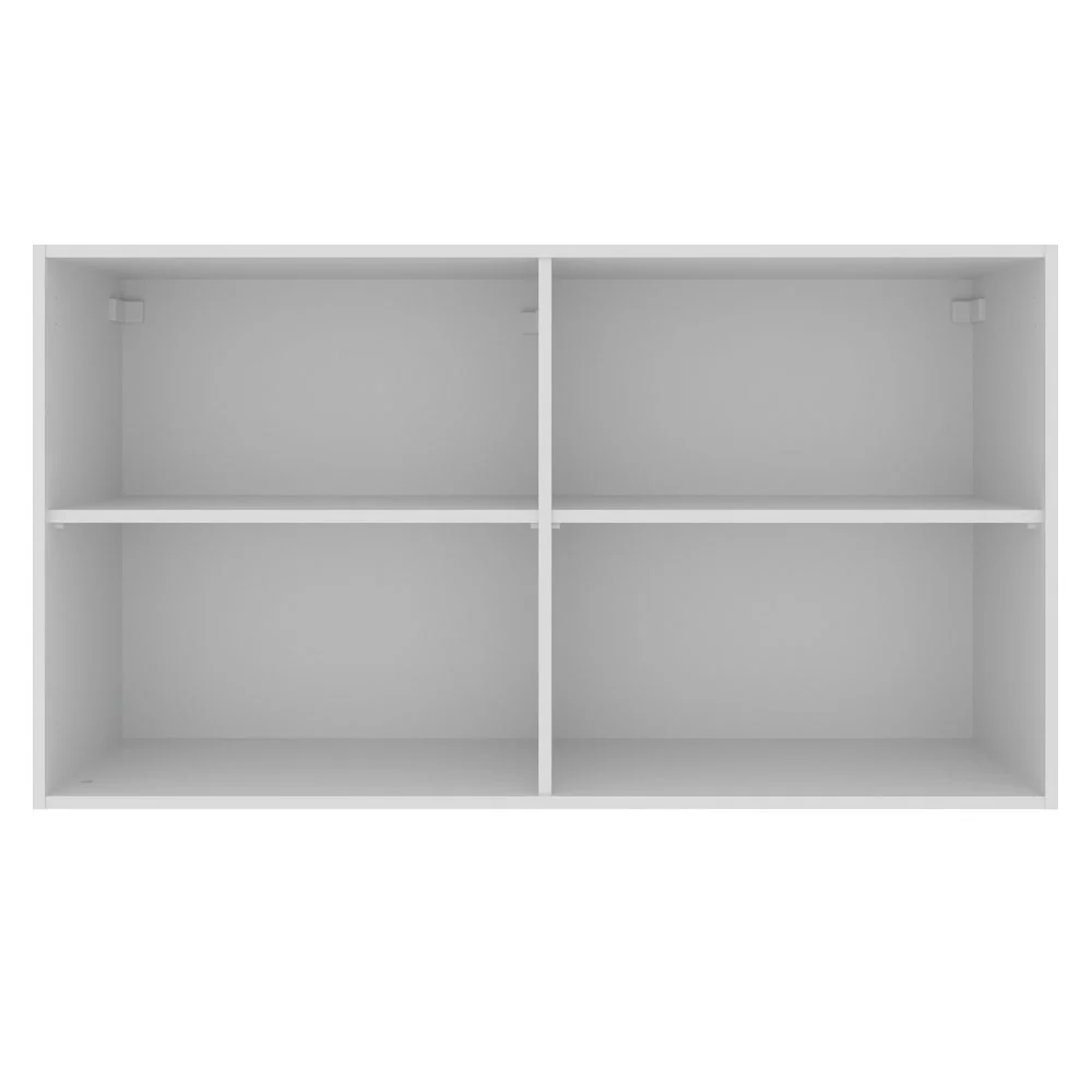 Armário Aéreo Madesa Glamy 120 cm 2 Portas com Vidro Branco/Crema - Image 8